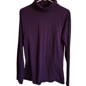 EUC Merona Lightweight Turtleneck Plum